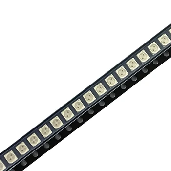 300ШТ 3528 Амбър + Жълто Обратния Полюс PLCC-4, 617 Нм + 587 Нм, 50МА 2В 0,1 W два цвята SMD Led Light Beads LAYT67B Изображение
