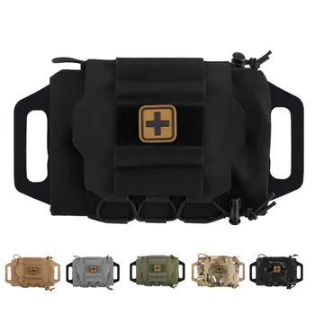Външен медицински раница, чанта SOS, найлонова чанта за оказване на първа помощ, чанта за ловни чанти Изображение