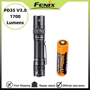 Fenix PD35 V3.0 Върховният тактически фенер от ново поколение с Капацитет 1700 лумена В комплект Акумулаторна батерия 18650 2600 mah Изображение
